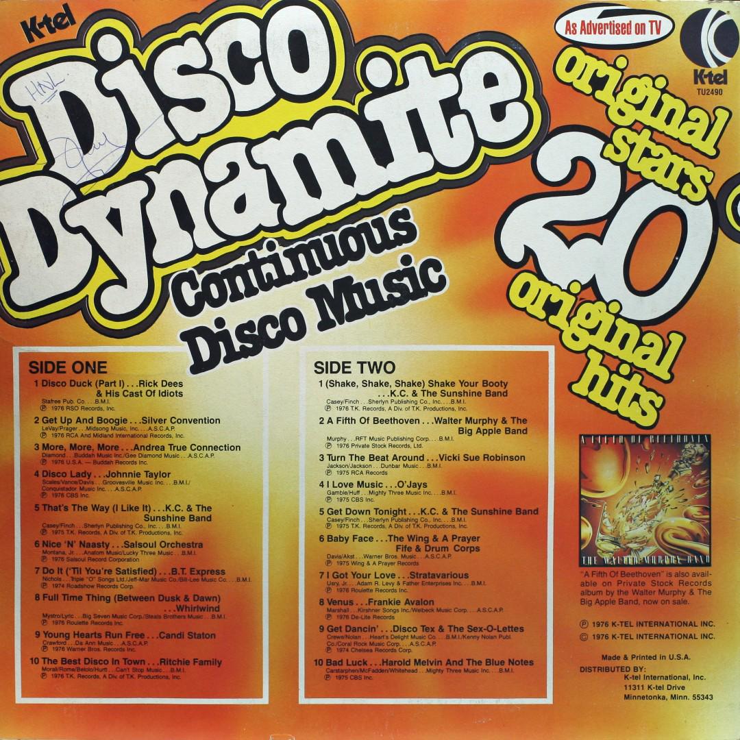 Disco Dynamite Vinyl LP Used Inch May Or May Not Have Fine Scratches But Playable NO