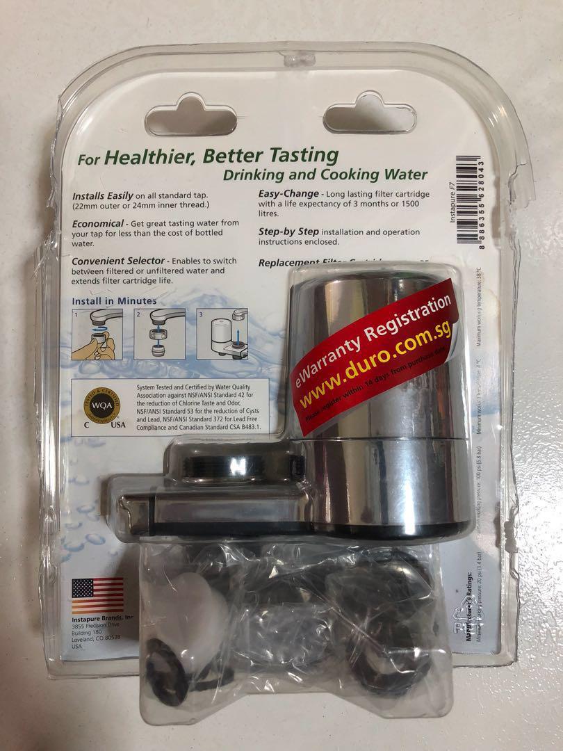 Water Instance Filter (Category: Water Purifers & Dispensers) located in Singapore. Submitted by chris.kwok_7 (Listing ID 174863055, Image 2). Description: New. Latest model for better filtering. See picture descriptions. Packet is open before and all accessories still intact. .