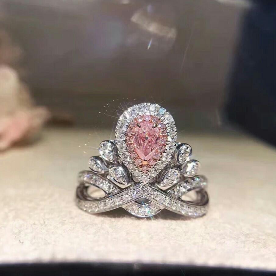 Genuine pink diamond discount ring