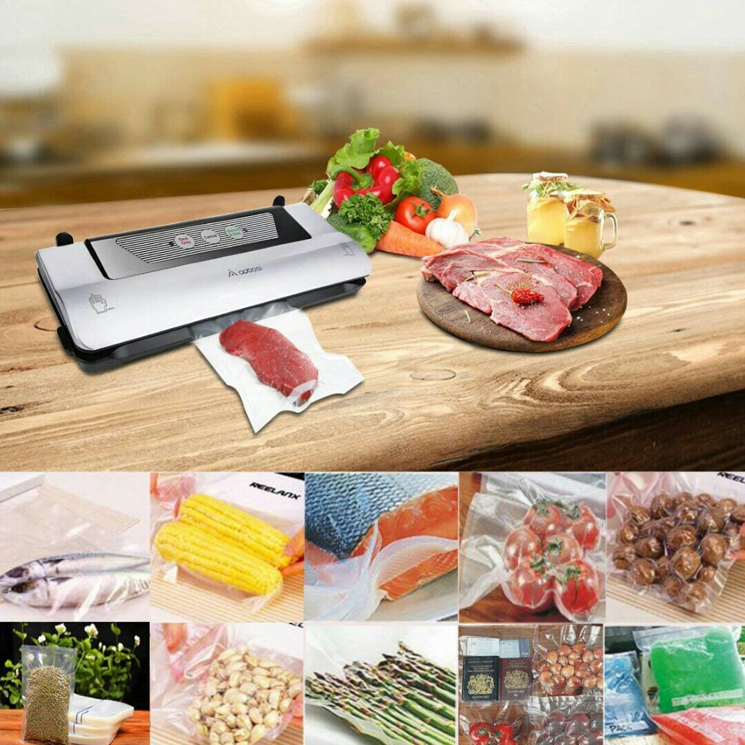 311)Aobosi Vacuum Sealer Machine 4-in-1 Automatic Food Saver with Cutter &  Sous Vide Vacuum Sealing Bags (Food Grade), Multi-use Vacuum Packing Machine  for Food Preservation,Clothing,Paperwork,Jewelry, TV & Home Appliances,  Kitchen Appliances, Other
