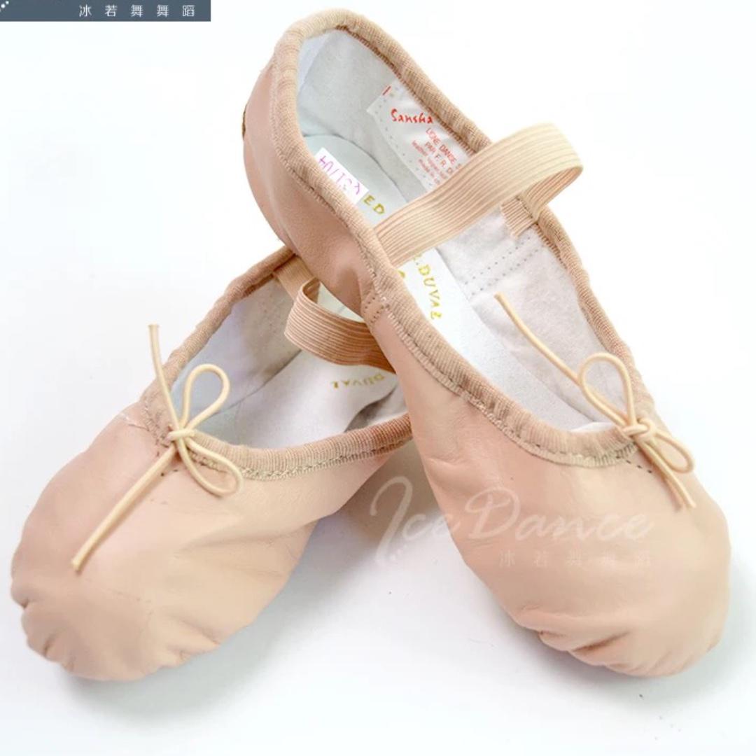Authentic French San Sha Ballet Shoes With Genuine Leather Soft Dance Shoes  Brand New With Tag, Babies & Kids, Babies & Kids Fashion on Carousell