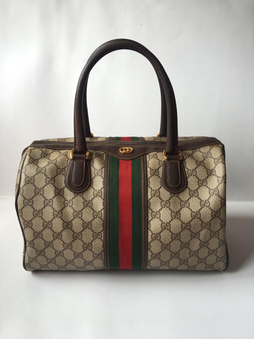 Authentic Gucci Vintage GG Monogram Doctor Bag