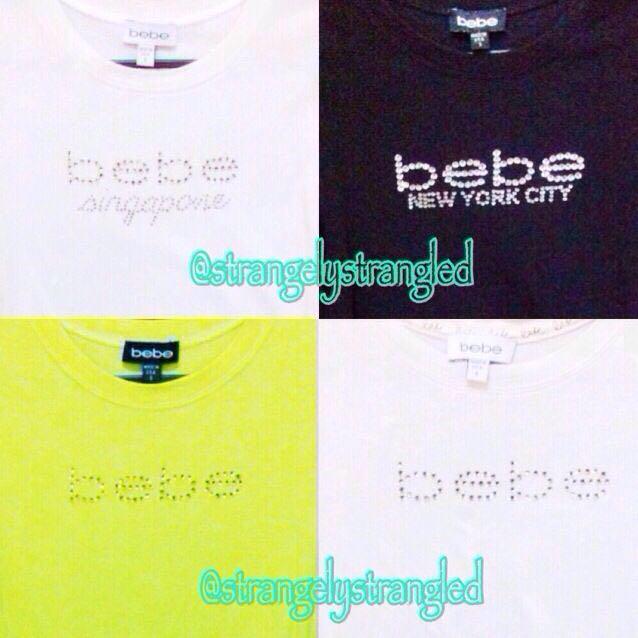 Bebe Classic Logo Tees Women S Fashion Clothes Tops On Carousell