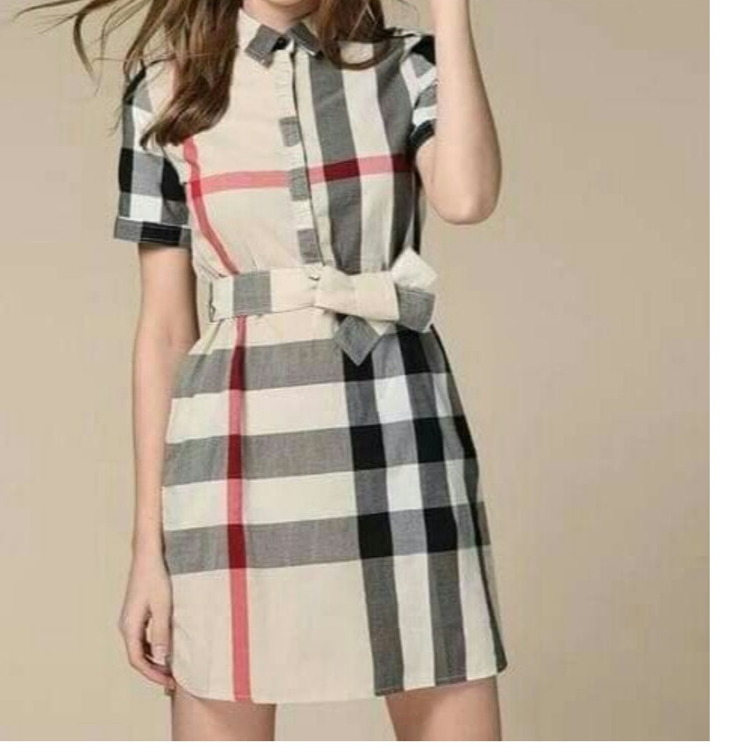 BURBERRY INSPIRED POLO DRESS, Women's 