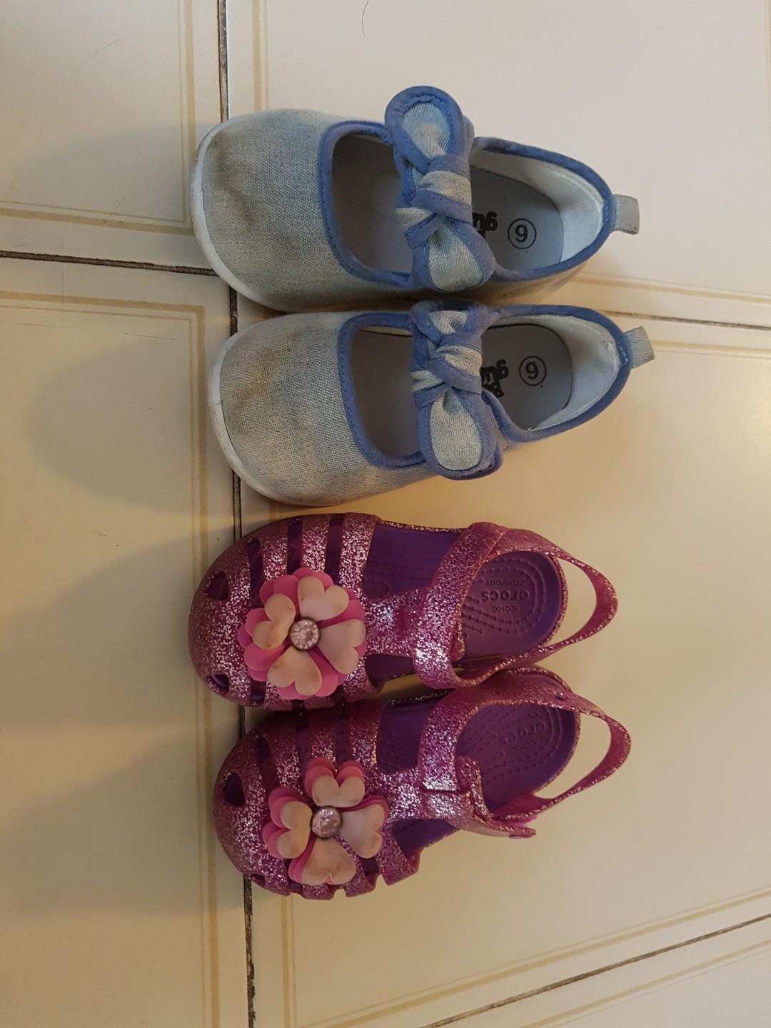purple flower shoes