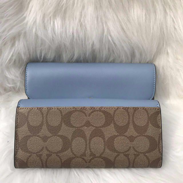Coach checkbook deals wallet
