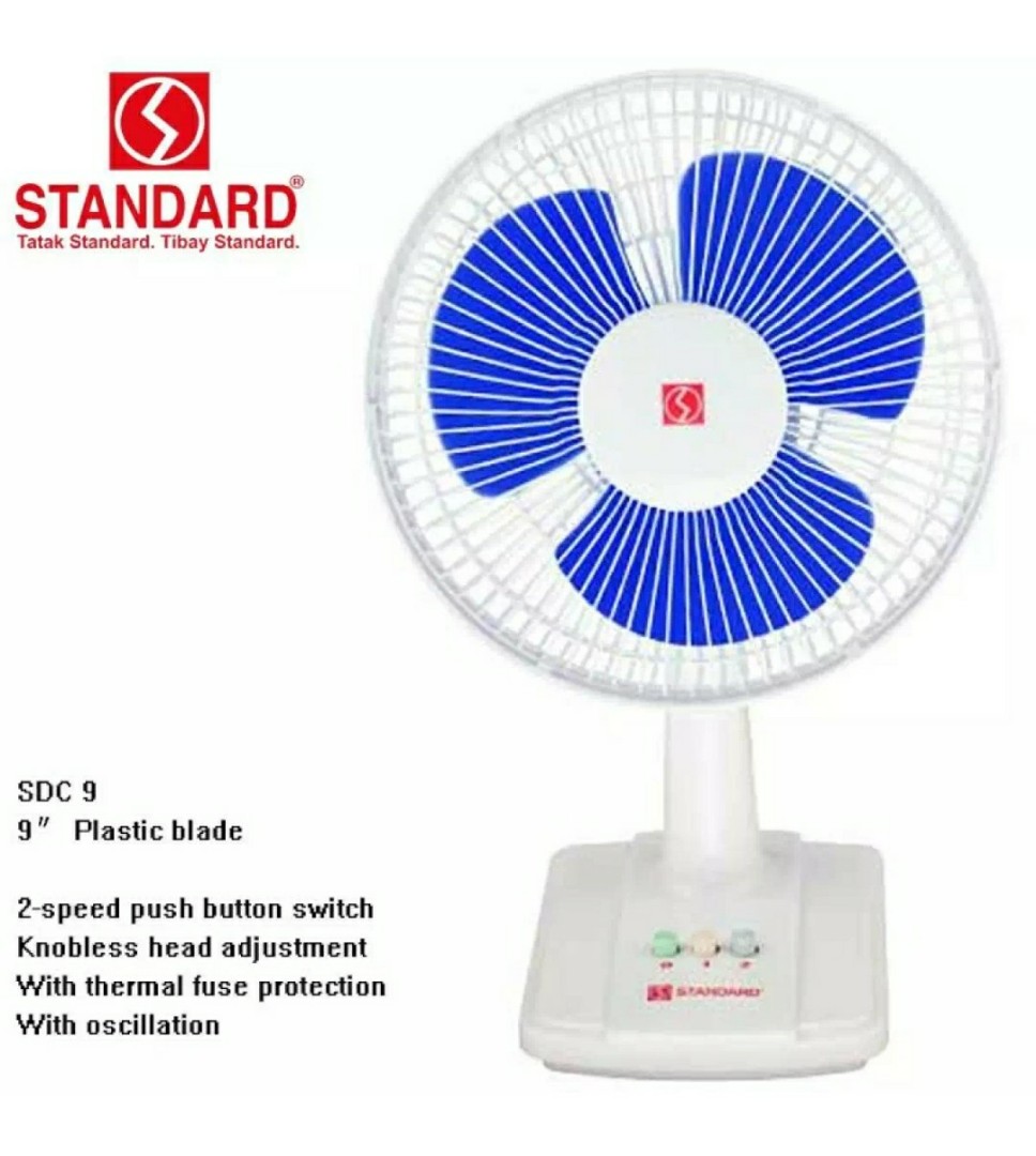 Standard electric sale fan watts