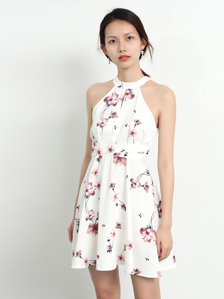 Colette Halter Neck Floral Dress