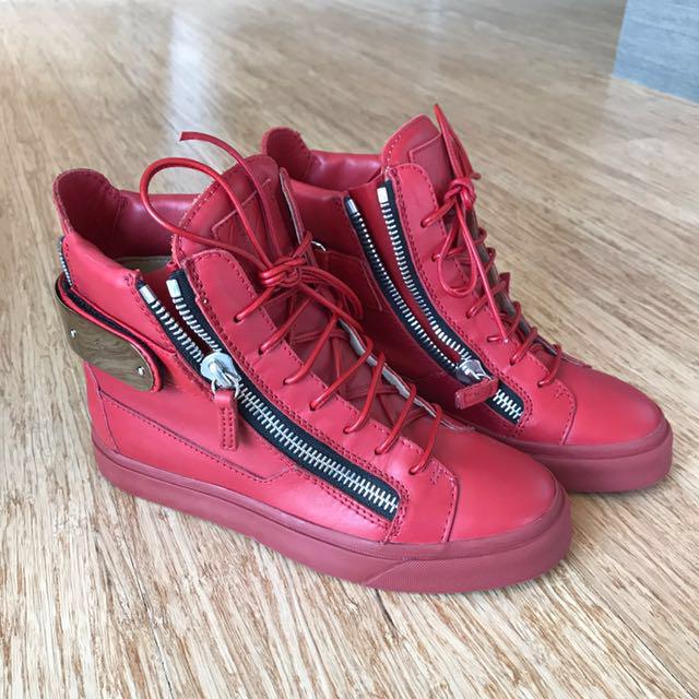Giuseppe Zanotti Red Leather shoes Size 36 Women s Fashion