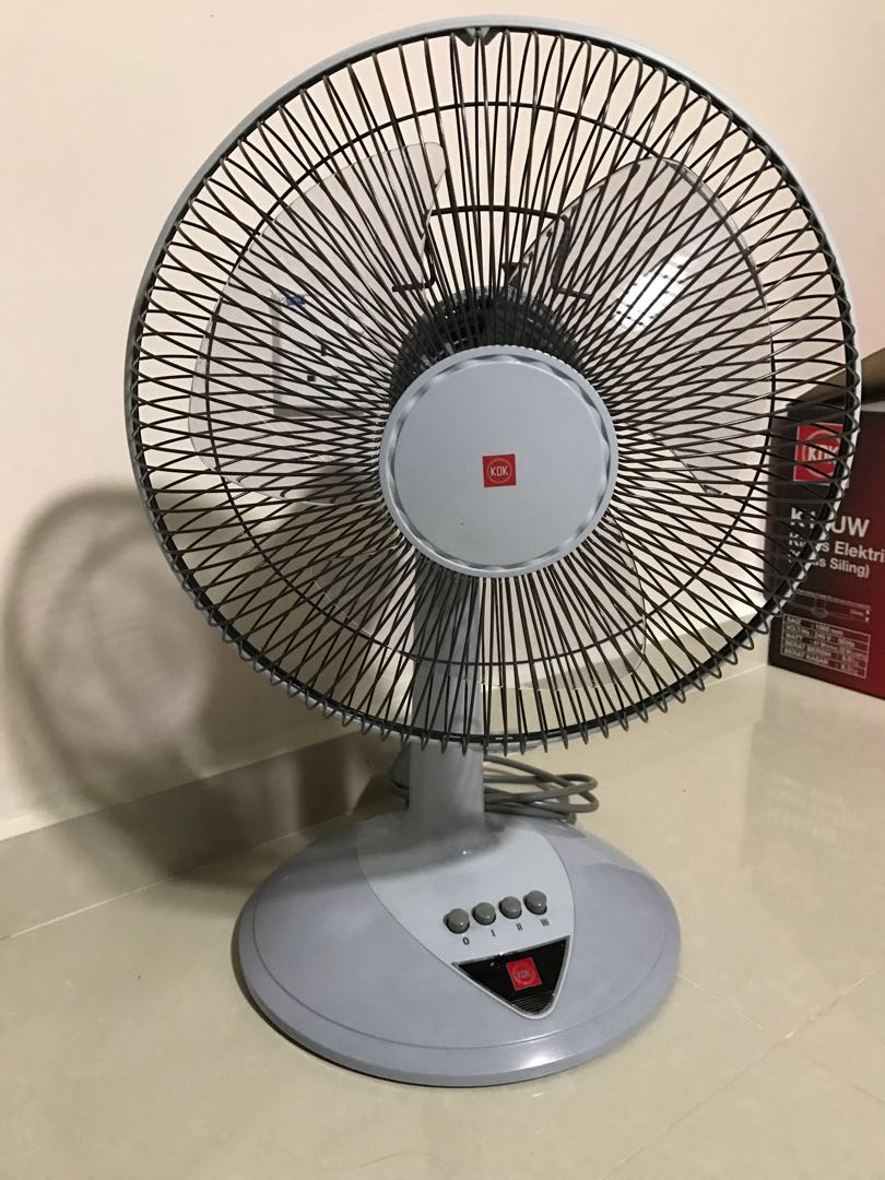 KDK 12" Table Fan, Furniture & Home Living, Lighting & Fans, Fans on Carousell