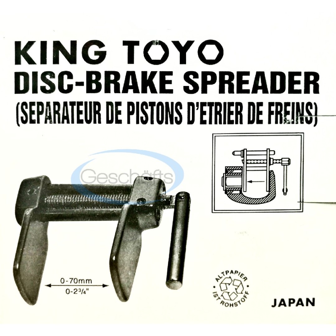 King Toyo Disc Brake Piston Spreader Tool, Auto Accessories on Carousell
