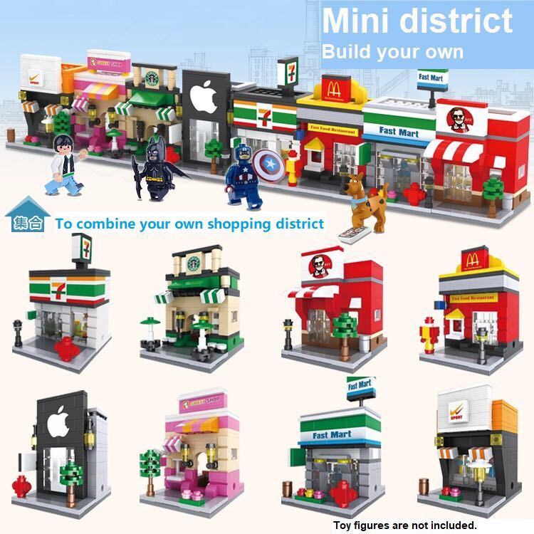 Lego Toys mini shops build your own district Hobbies Toys