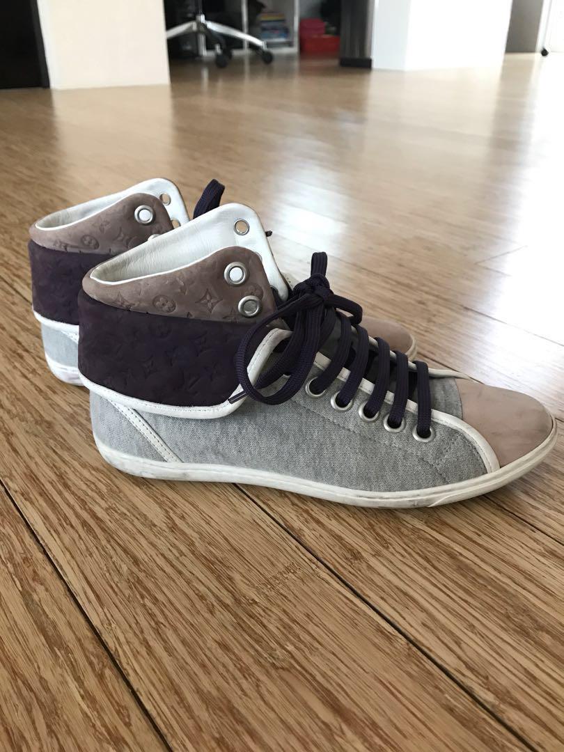 lv high top sneakers womens