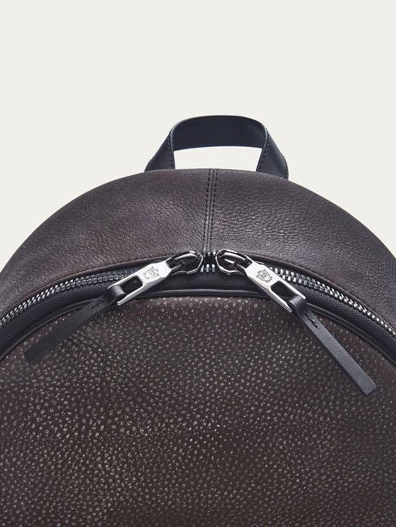 massimo dutti backpack leather