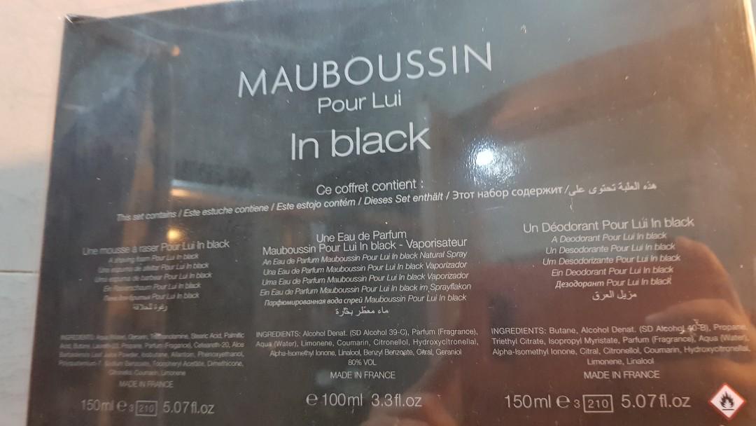 Mauboussin Pour Lui In Black perfume Beauty Personal Care