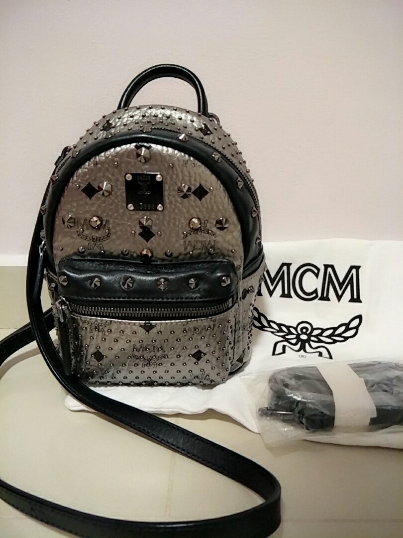 Mcm mini sling backpack store