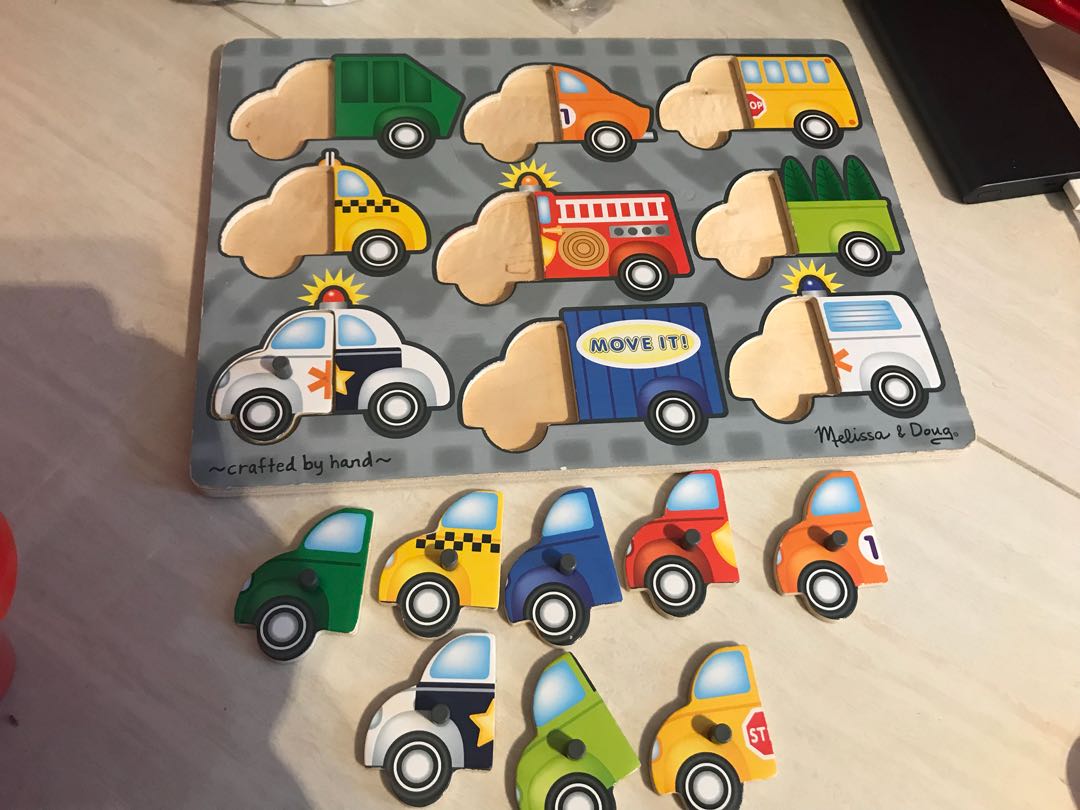 wooden car puzzle