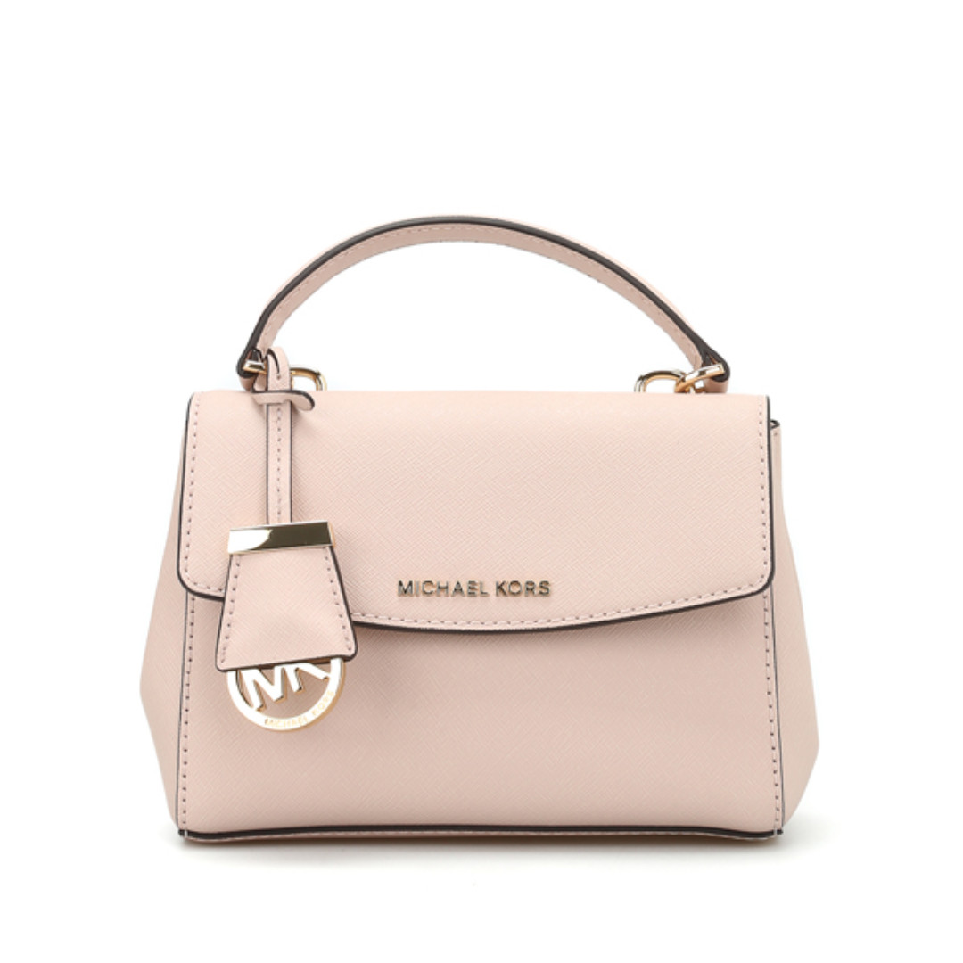 Michael Michael Kors Ava Extra-Small Leather Crossbody Light Pink with Dust  Bag