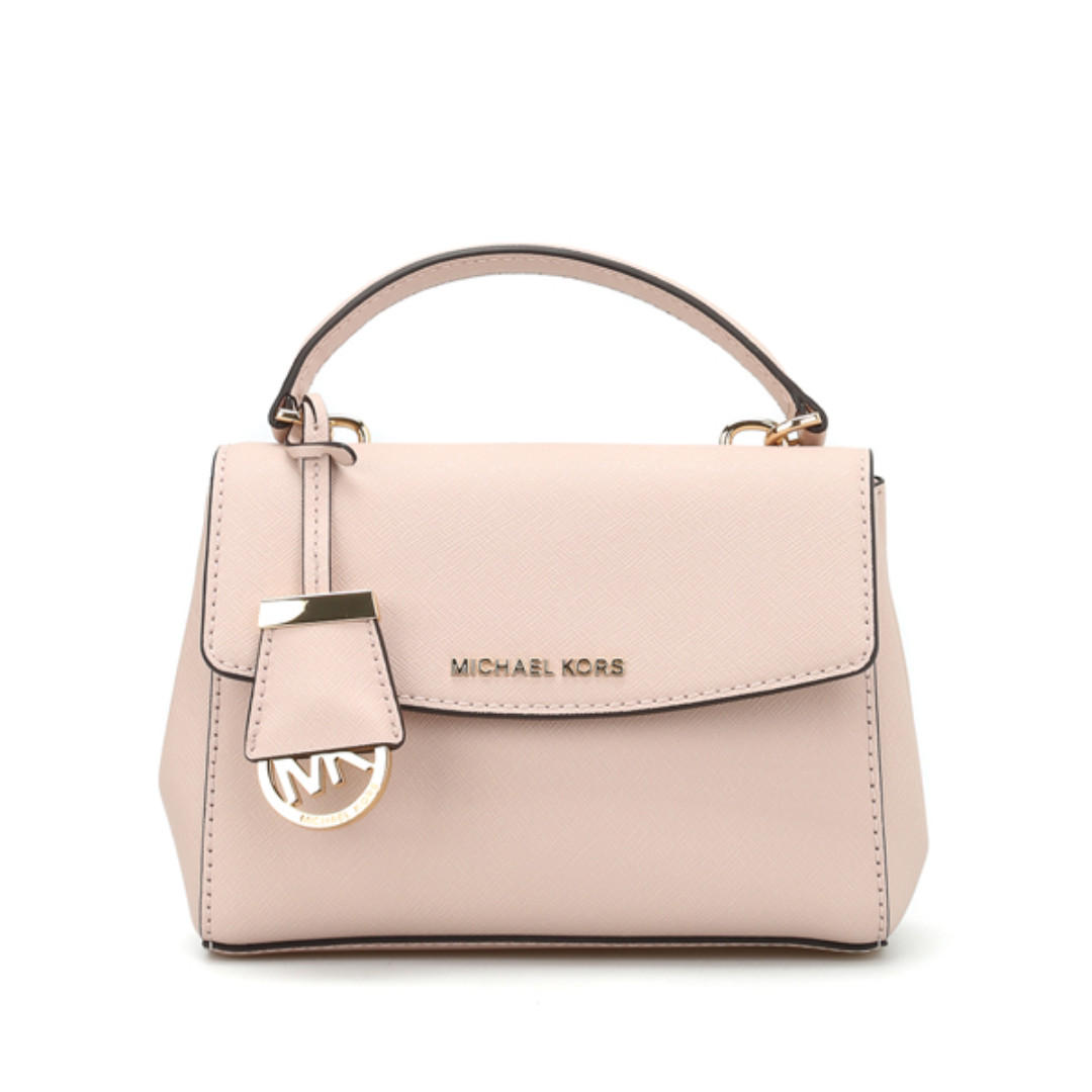 Michael Kors Ava Extra-small Saffiano Leather Crossbody in Pink