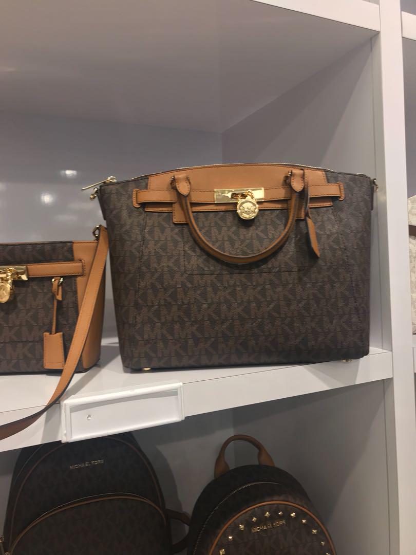 Michael kors hamilton cheap traveler large zip satchel