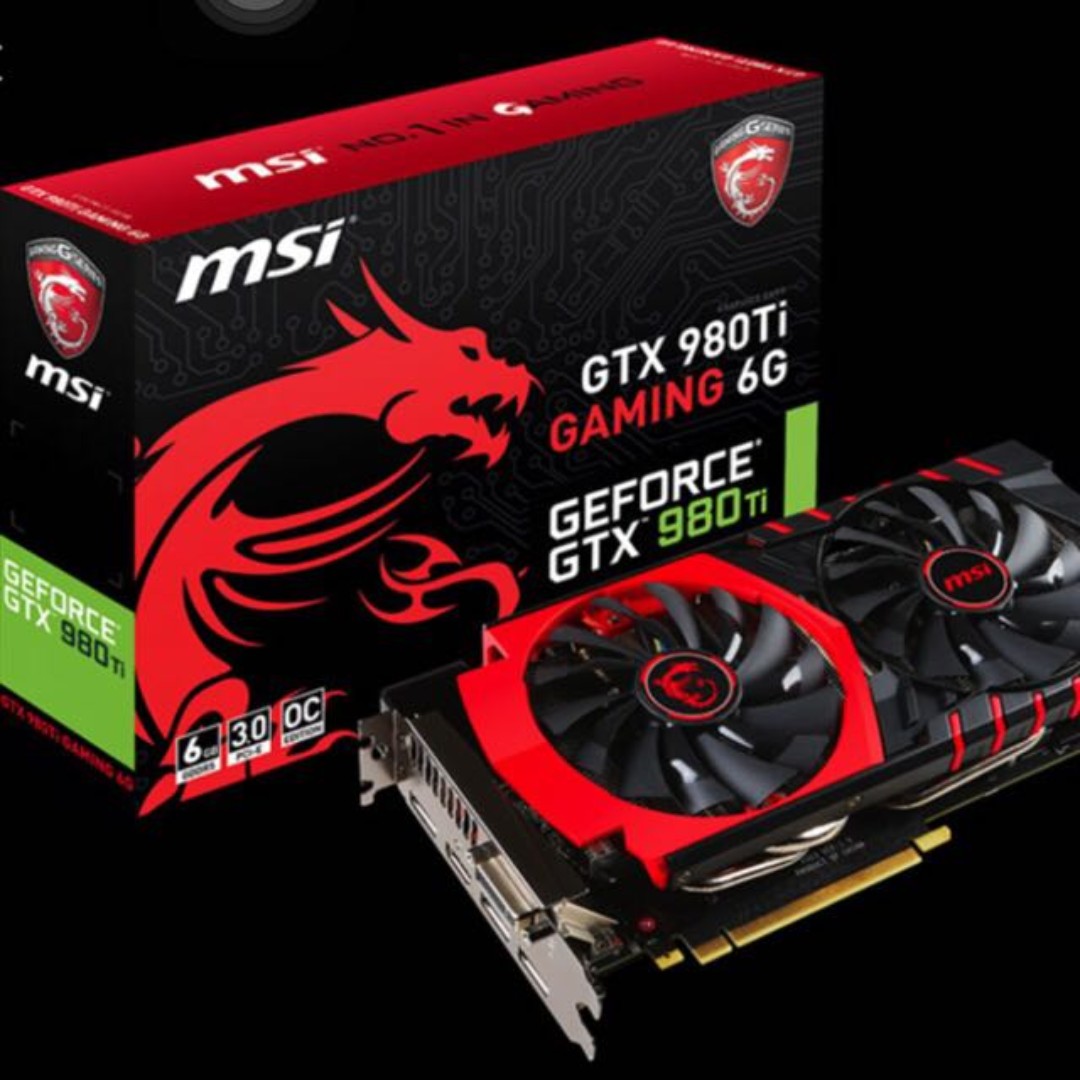 MSI GTX 980ti Gaming 6G, Computers & Tech, Parts & Accessories