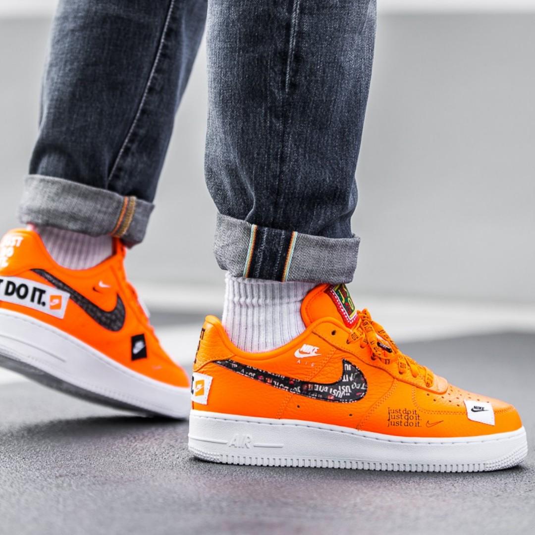 air force 1 just do it pack orange