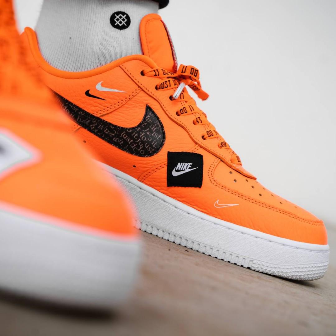 Nike Air Force 1 Just Do It Pack "White" & "Orange", Men's Fashion