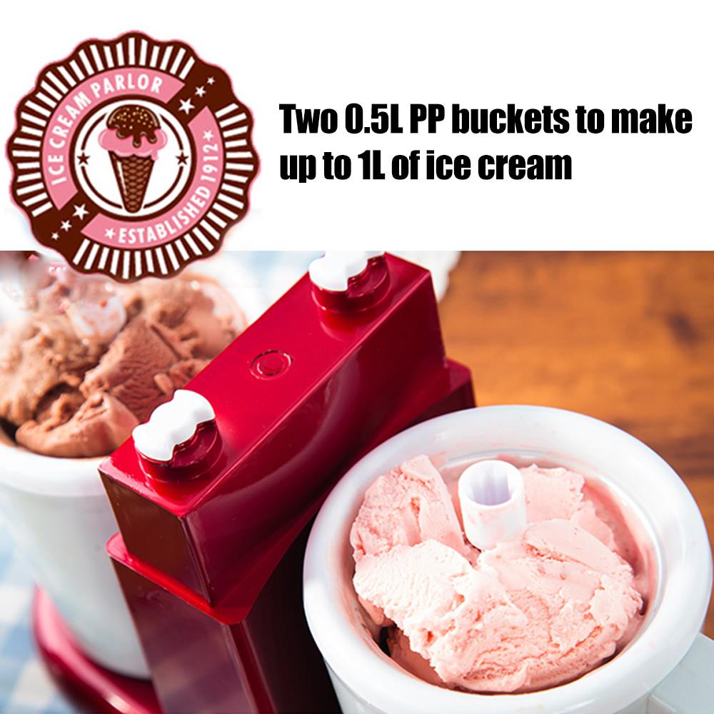 Nostalgia Retro Style Double Flavor Ice Cream Maker Household Ice