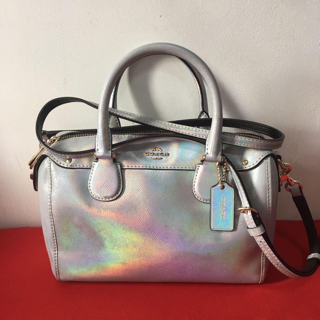 Holographic purse coach hotsell