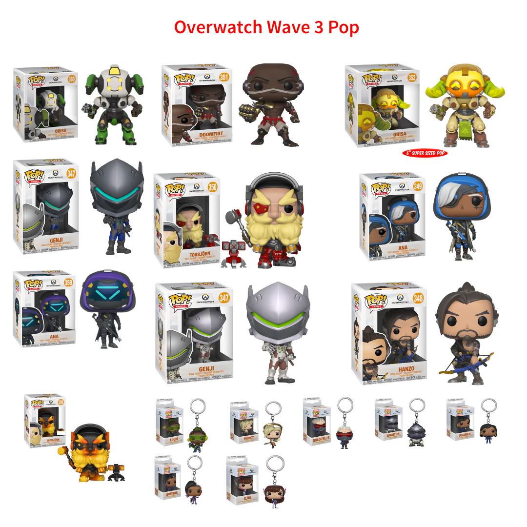 Overwatch Wave 4 Funko Pop Ft Genji Hanzo Orisa Doomfist