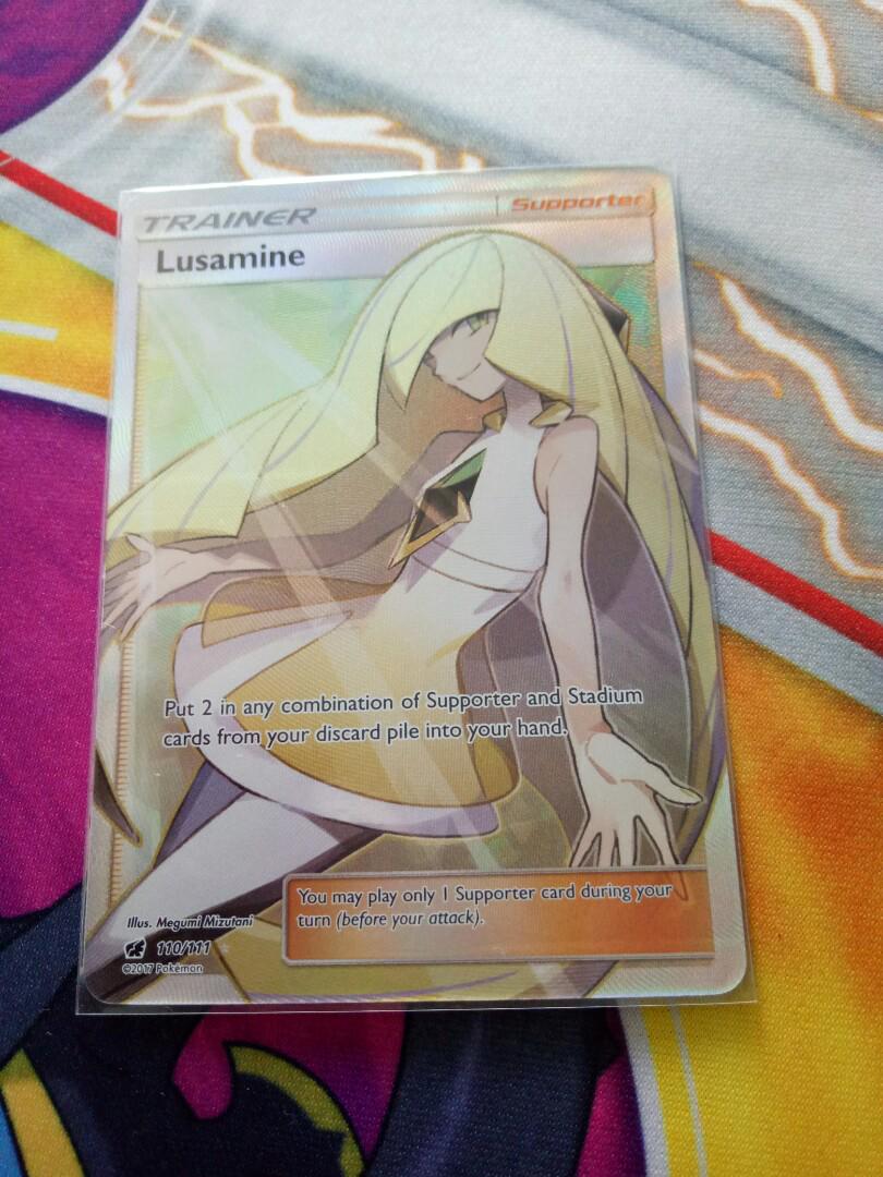 Pooemon Tcg Fa Lusamine Toys Games Board Games Cards On Carousell