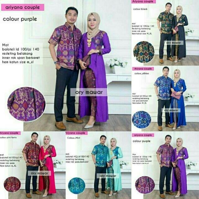 Pre Order Muslimah Ariyana Set Batik Songket Sedondon Long Tunik Skirt Batik Kemeja Couple Dress Long Sleeve Purple Pink Blue Turquoise Black Muslimah Fashion Dresses On Carousell