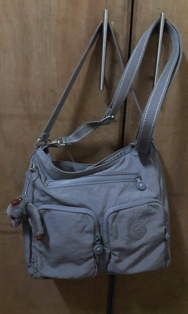SALE REPRICED Pre loved Original Kipling Two way Bag Gray