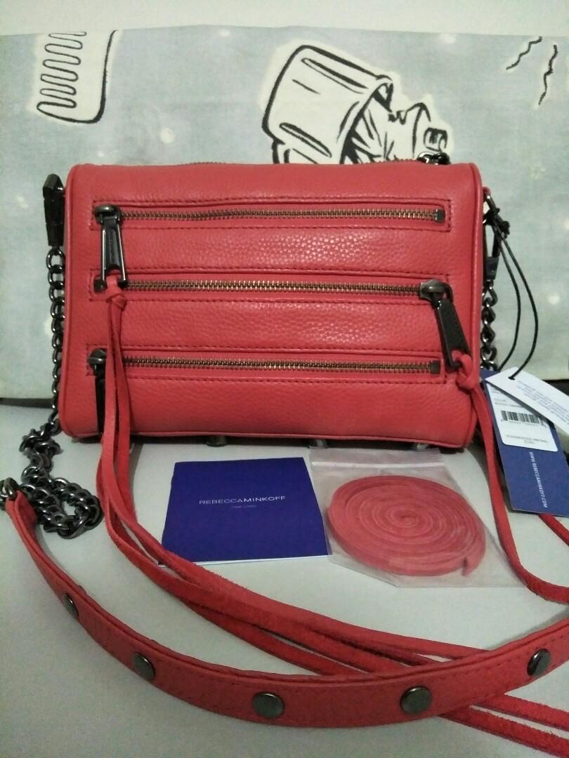 Rebecca Minkoff leather mini 5 zip crossbody 20 7 2021 Women s