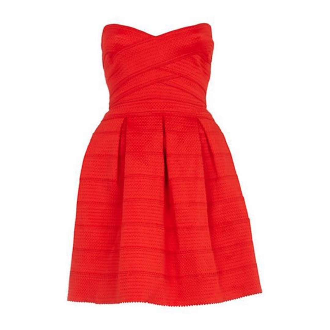 river island strapless dress