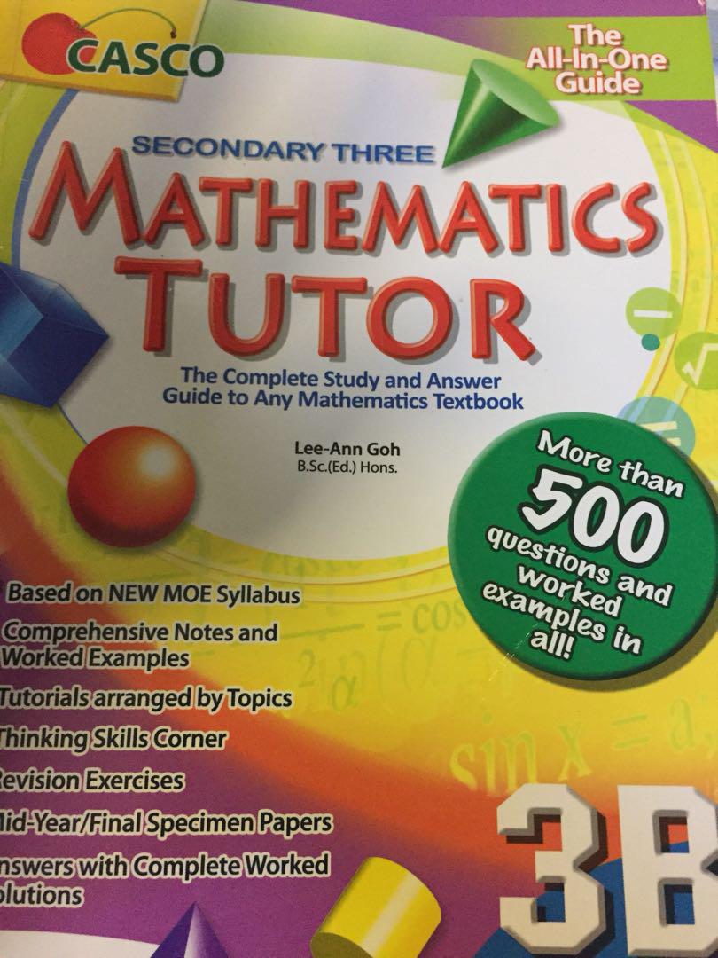 Sec 3 Casco 3b Mathematics Book Books Stationery Textbooks