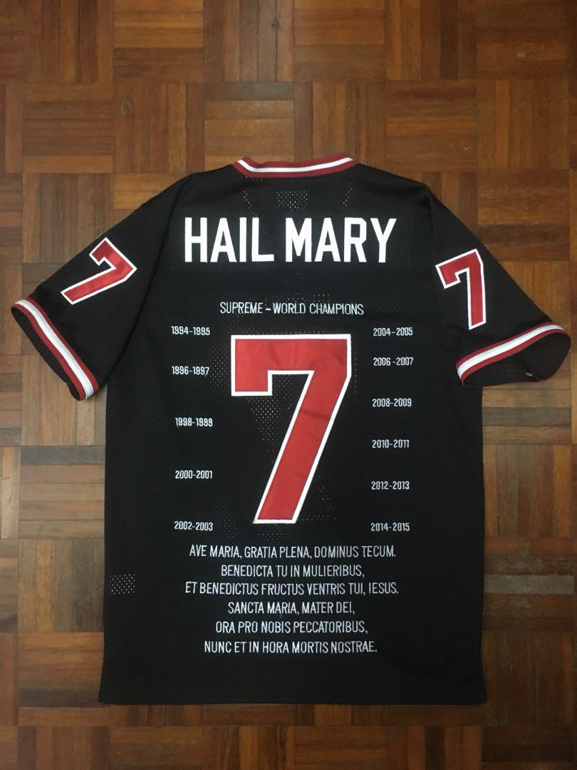 Supreme hail mary best sale jersey