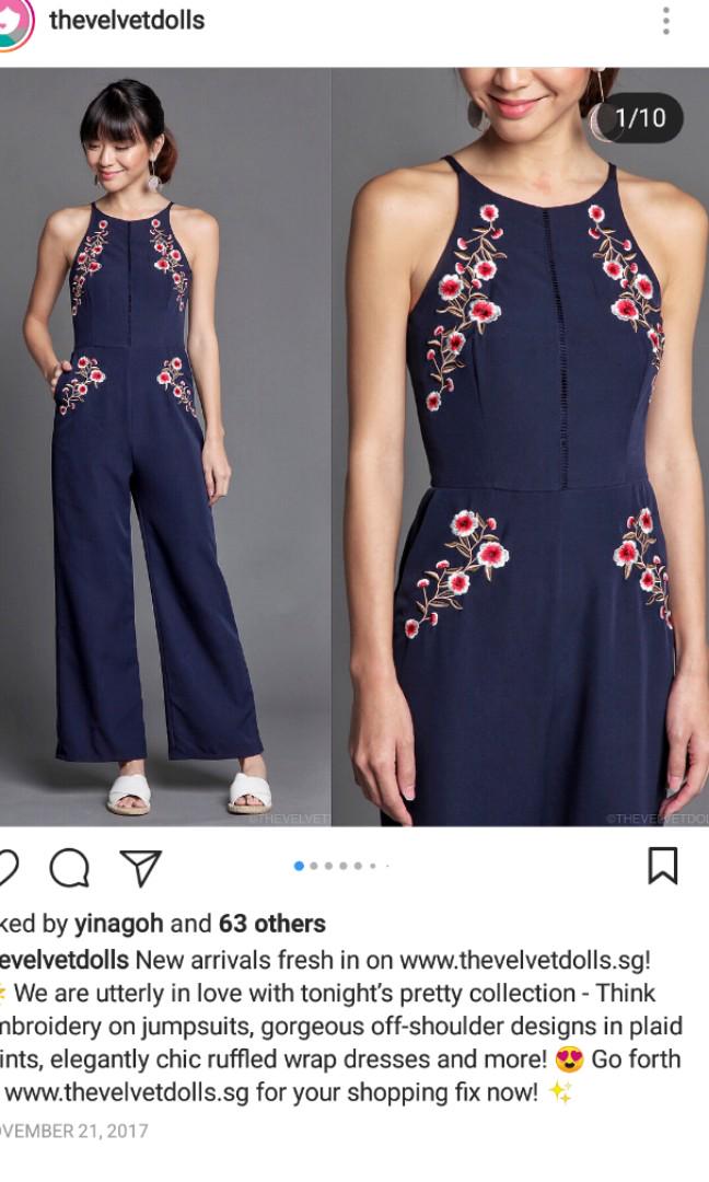 embroidery jumpsuit