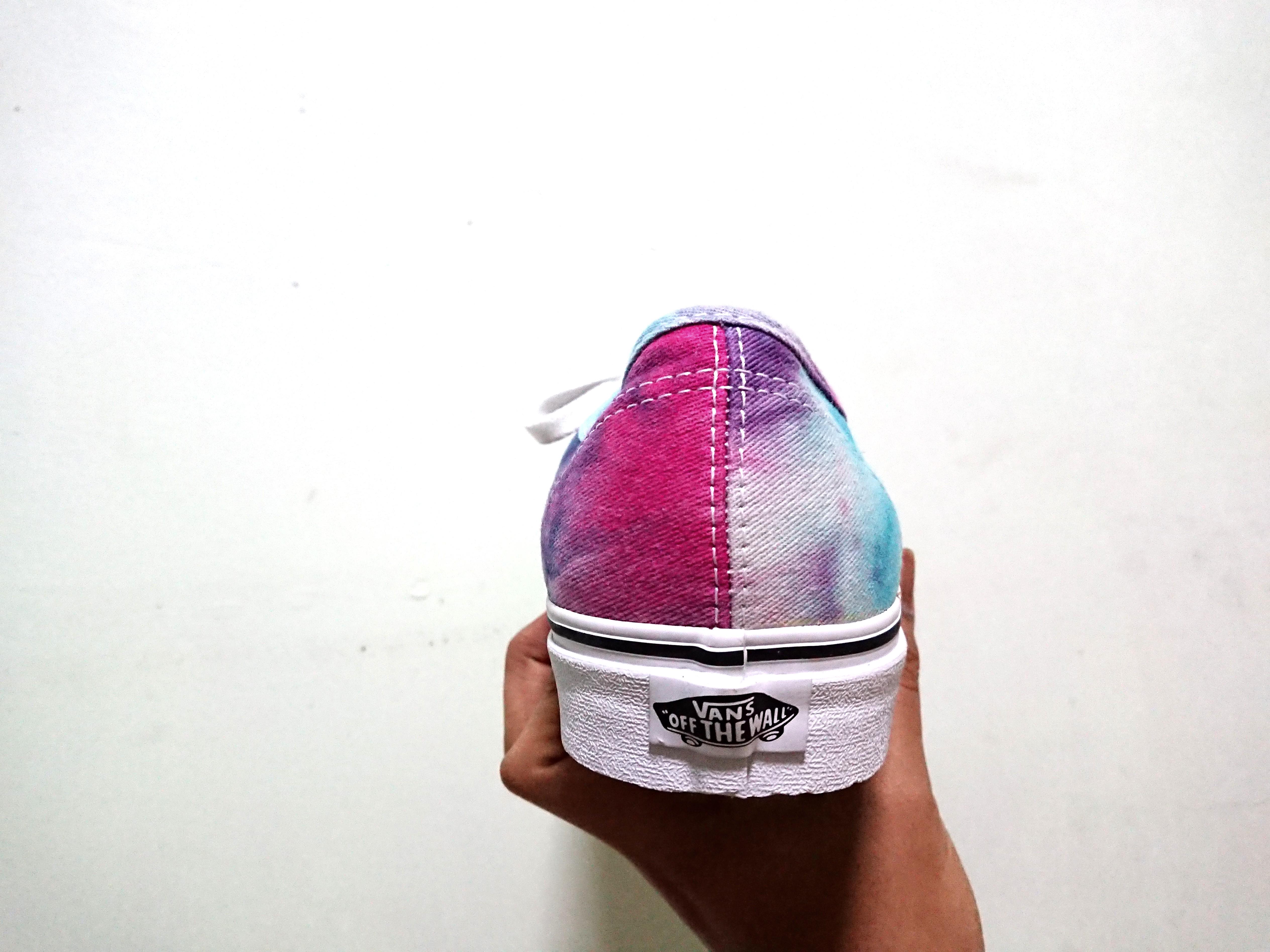 Vans Authentic Tie Dye Pink Blue US10 Men s Fashion Footwear Sneakers on Carousell