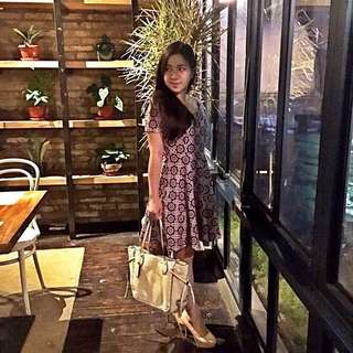 Purple Batik Dress