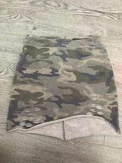 ARMY CAMOUFLAGE GREEN SKIRT REDUCED PRICE 