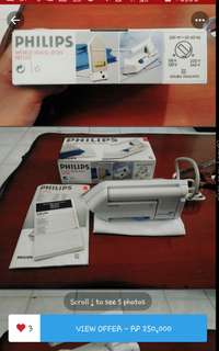 Perlu berhati-hati. World Travel Iron Phillips (setrika lipat)