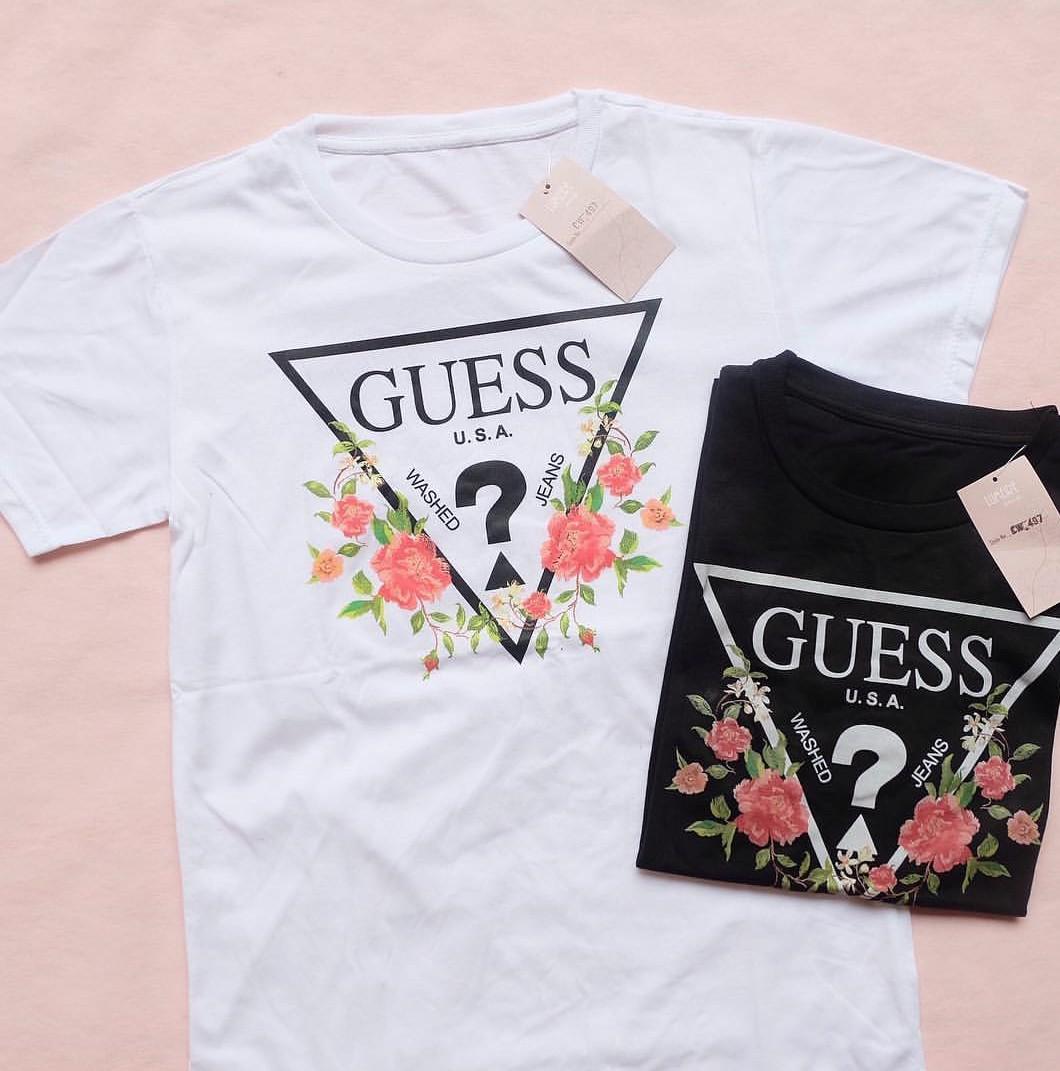 guess flower shirt