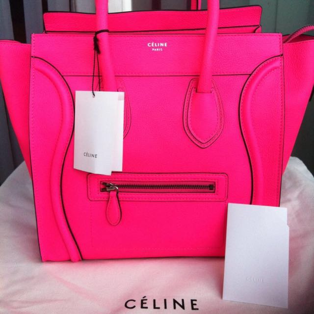 Hot pink celine bag on sale