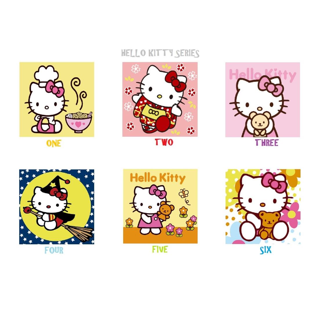 Children Diy Diy Oil Painting By Numbers Hello Kitty Series Babies Kids On Carousell