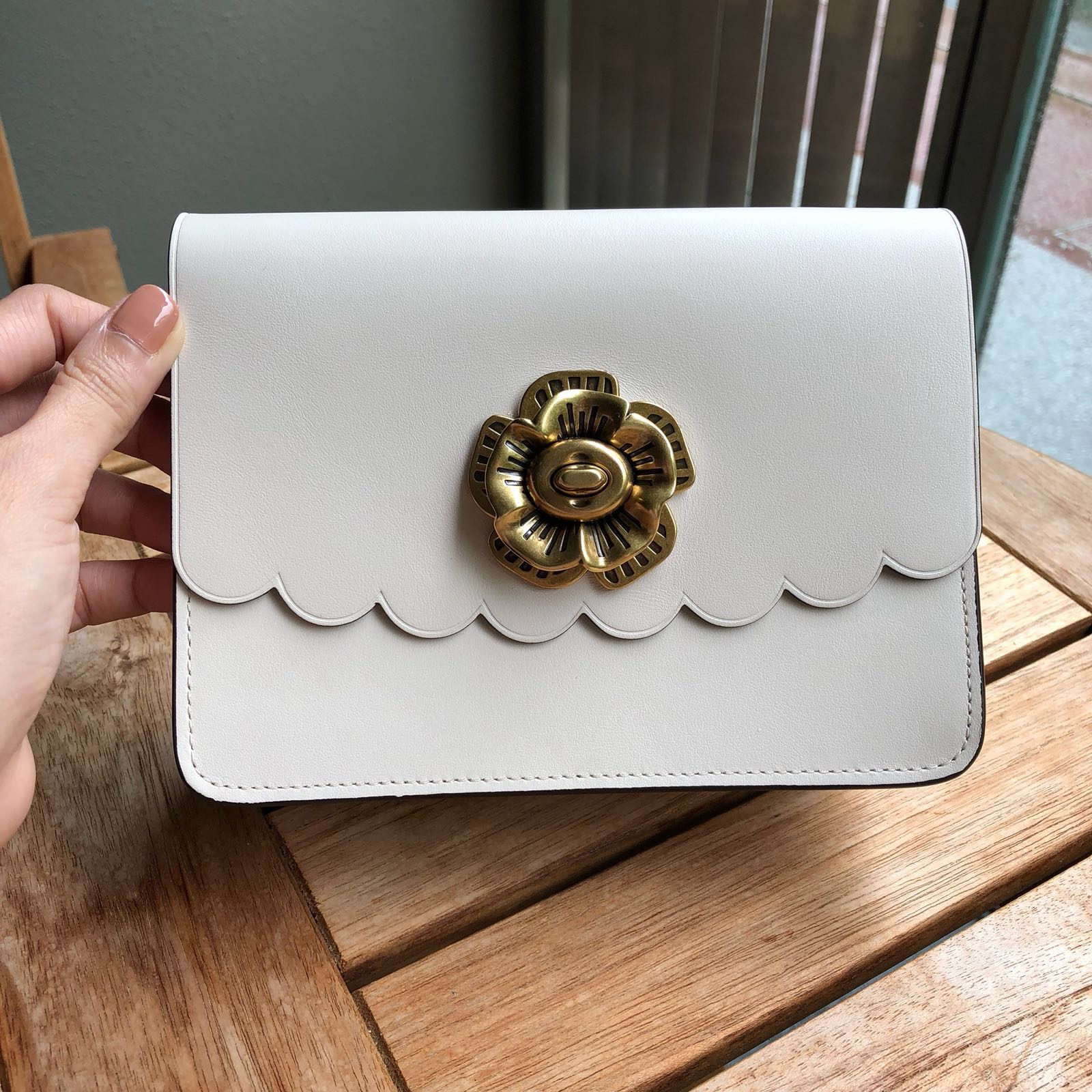 Coach bowery crossbody tea rose sales