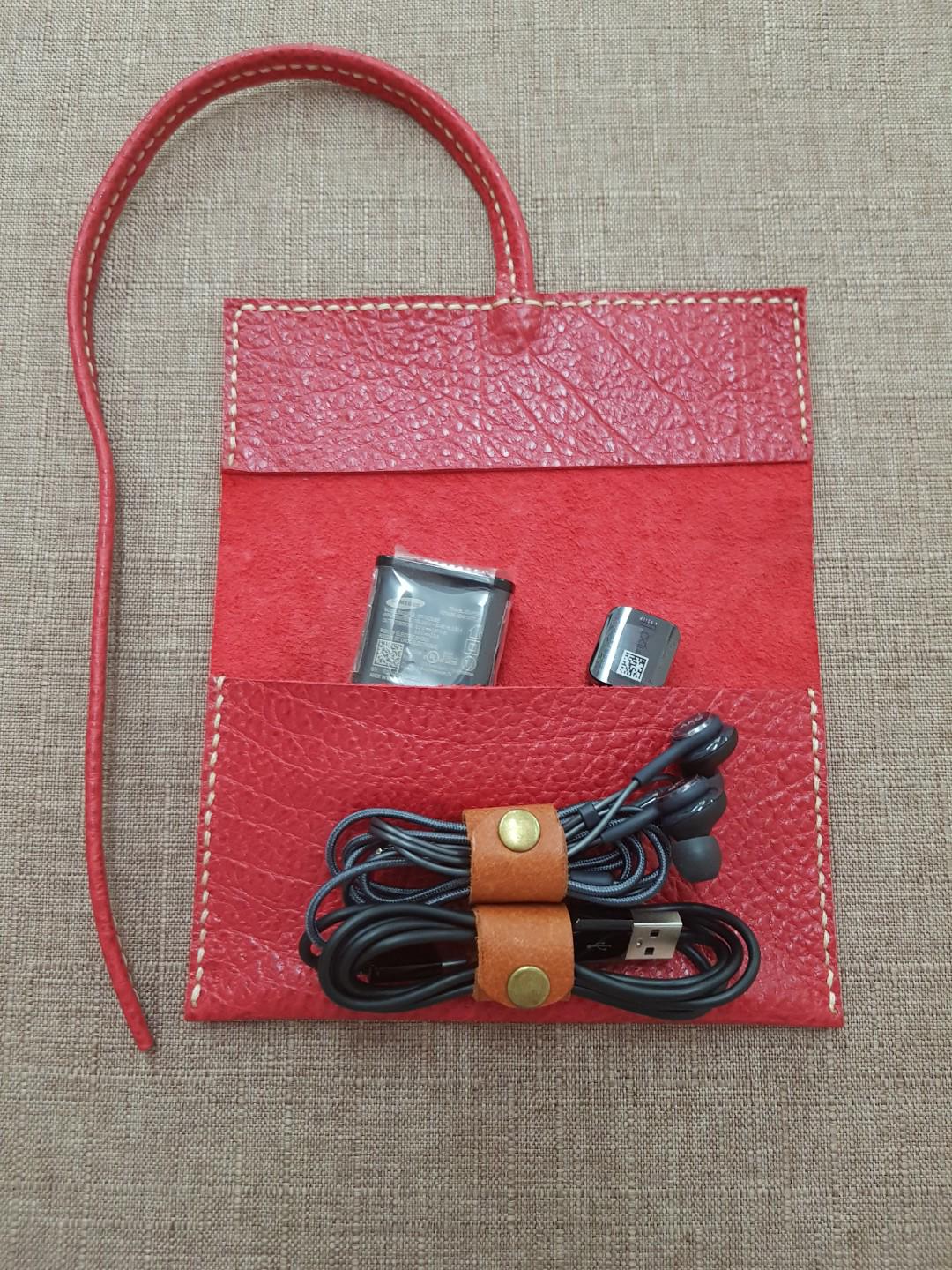 Customized 100% pure leather cord/ gadget rolled organizer (Category: Purses & Pouches) located in Paranaque City. Submitted by candidacm (Listing ID 176997857, Image 2). Description: .