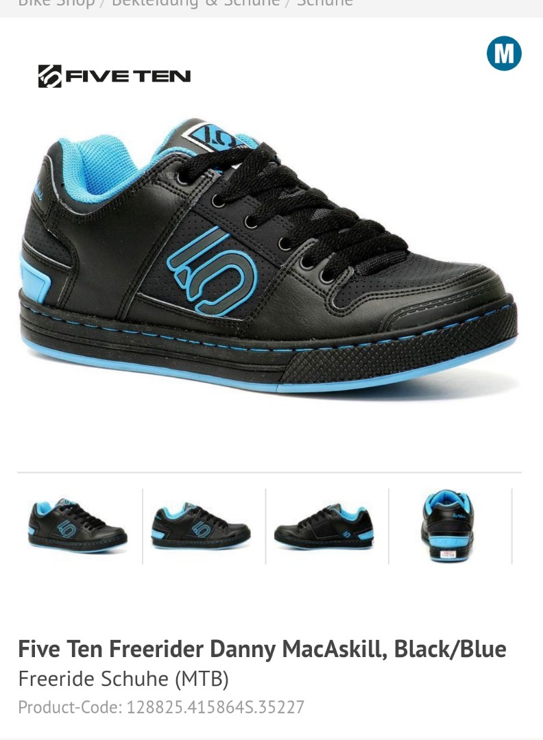 Five Ten Freerider Danny MacAskill Black Blue Men s Fashion Footwear Dress Shoes on Carousell
