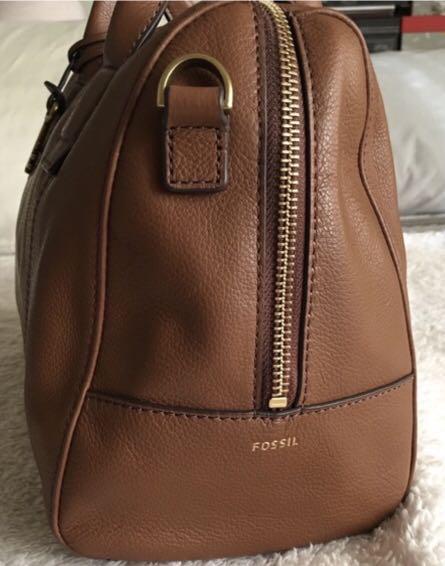 Fossil jori sales large satchel grey