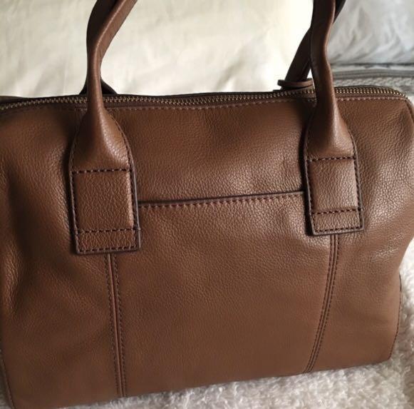 Fossil Jori Satchel Large Brown